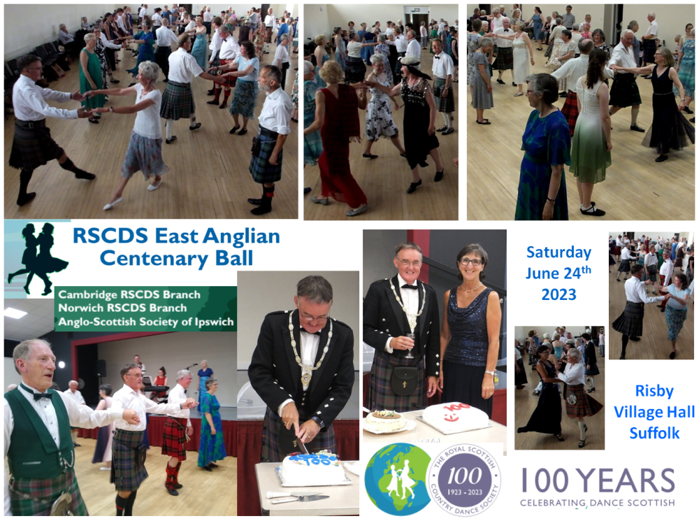 East Anglian RSCDS Centenary Ball 24th June 2023 Risby Village Hall IP28 6RT